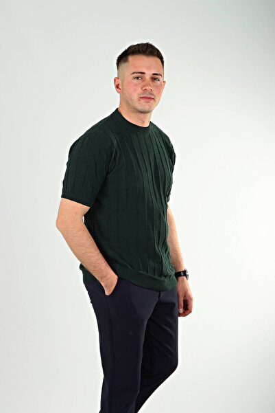 eg38 تي شيرت Tk Grassed Knitwear باللون الأخضر الزمردي