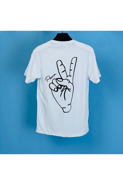 eg38 Tmb Peace Oversize T-Shirt White