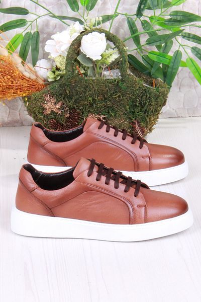Mehmet Mete 46642 Comfortable Genuine Leather Sneaker Men's Shoes