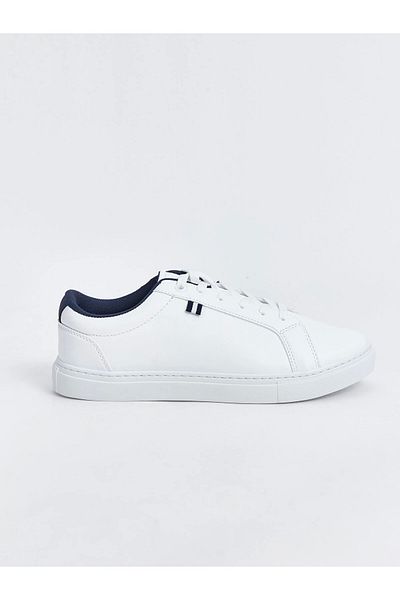 LC Waikiki Ανδρικά αθλητικά παπούτσια LCW STEPS White Lace-Up