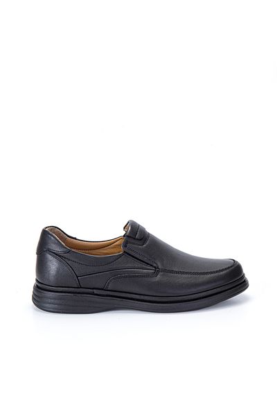 Vantaggio Noble Black 100% Genuine Leather Men's Comfort Shoes
