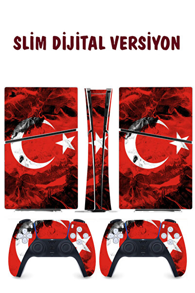 KT Decor Türk Bayrağı Playstation 5 Full Sticker Kaplama Seti