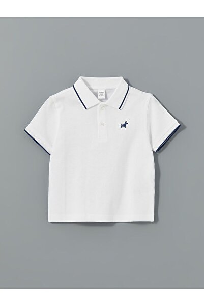 LC Waikiki Tricou pentru băiat cu guler polo brodat LCW Kids