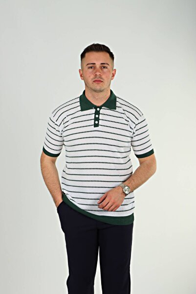 eg38 Tmb Zigzag Knitwear Tshirt Emerald Green