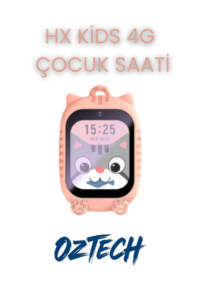 DTULTRA2 HX Kids 4G Sim Kartlı Akıllı Çocuk Saati Gps Konum Takibi Görüntülü ...