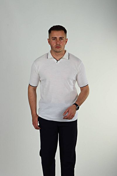 eg38 Μπλουζάκι Syf Nurse Collar Knitwear Λευκό