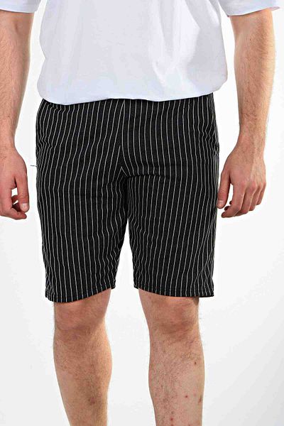eg38 Striped Jogger Shorts Black