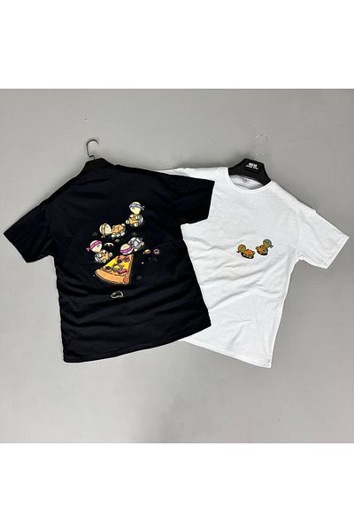 eg38 Tmb Turtle Oversize T-Shirt White