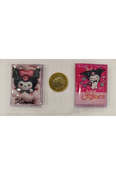 ada çanta kırtasiye Kuromi Figured Water Cover Sticker Mini Notepad Set of 2 (5Cm*4Cm)