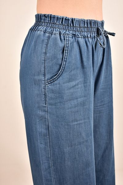 moda caddesi Women's Wide Leg Jeans with Elastic Waist