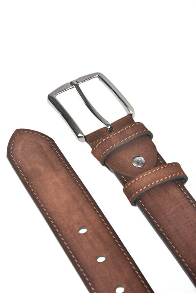 DeepSEA Ανδρική ζώνη καφέ 4 cm πλάτος Suede Ζώνη Αθλητική Ζώνη Faux Suede 2402643