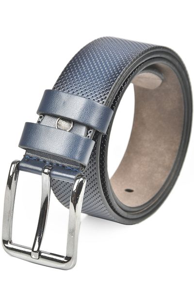 DeepSEA Curea din piele artificială cu model cu puncte de 4 cm pentru bărbați 2402610