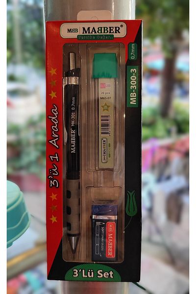 ada çanta kırtasiye Set of Pens with 0,7 Tip (Pen/Pen Tip/Eraser) Black