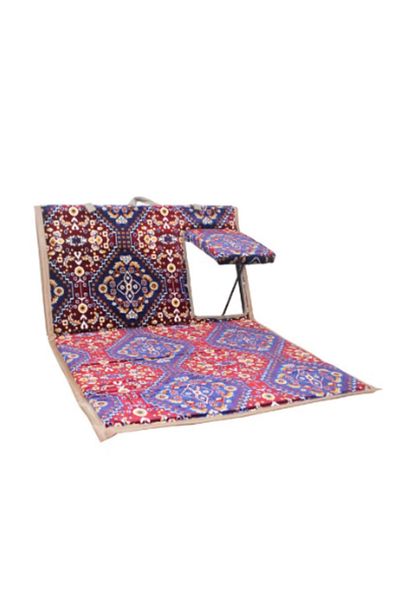 ROYAL ROSE Traditional Arabic folding floor chair with armrests and fully adjustable backrest
