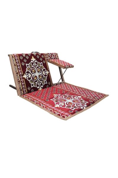 ROYAL ROSE Traditional Arabic folding floor chair with armrests and fully adjustable backrest