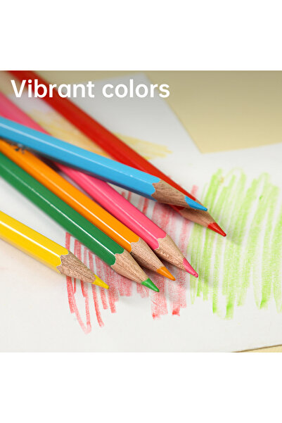 Deli EC144-24 iSelect 24-Color Colored Pencil Set with Free Sharpener – For Coloring & Sketching