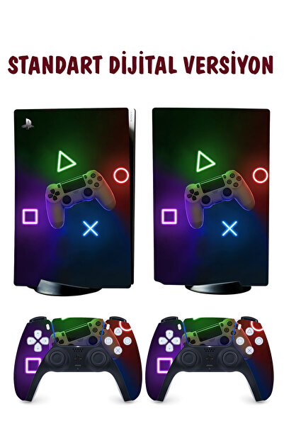 KT Decor Gamer Playstation 5 Full Sticker Kaplama Seti