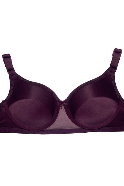 CHC Chocho Women's Underwire Padded Eggplant Purple Bra