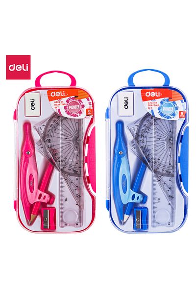 Deli EG30204 Compass Set - 4pcs - ideal for students and school use