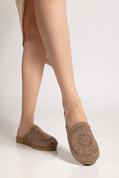 Genetti LACELUX Papuci de zi cu zi pentru femei, cu dantelă închisă în față