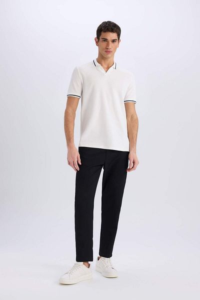 DeFacto Μπλουζάκι με κοντό μανίκι Polo Neck Regular Fit E2251ax25sm