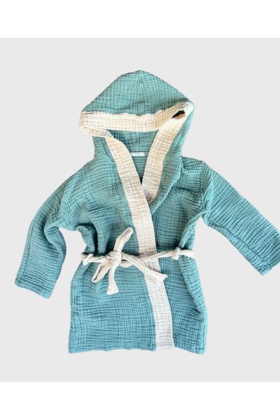 VEKSORA Organic Muslin Bathrobe (2-10 Years)