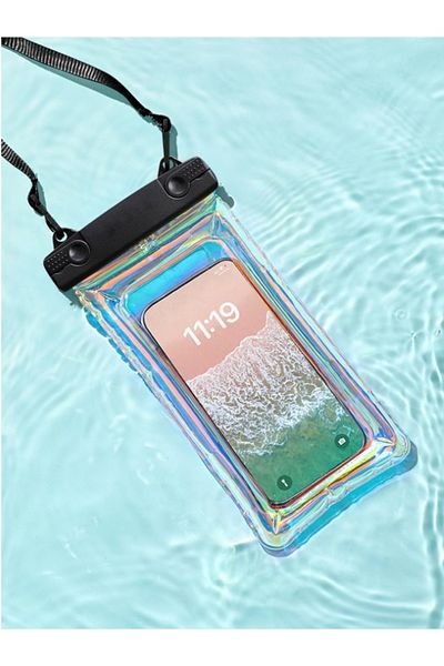 Generic 2Transparent Mobile Phone Cases for Underwater Photography,for phones up to 6.7 inches