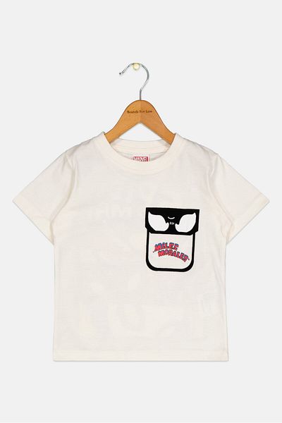 Marvel Toddlers Boy Short Sleeve Spiderman T-Shirt, White