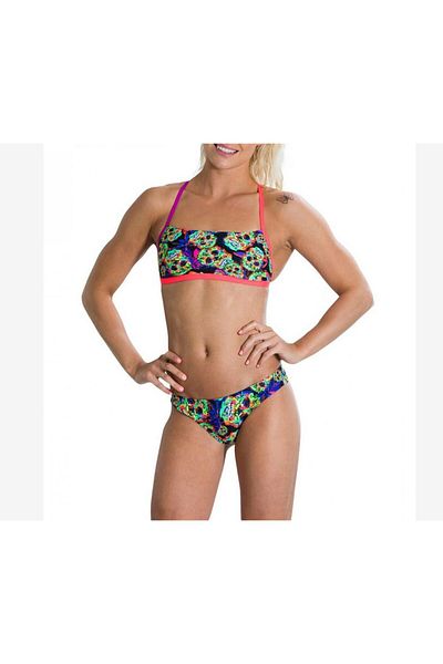 SPEEDO Women Digi Printed Swimwear Set, Black Combo