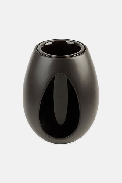 KAHLER Kokong Vase With Cylinder 22 H cm, Brown