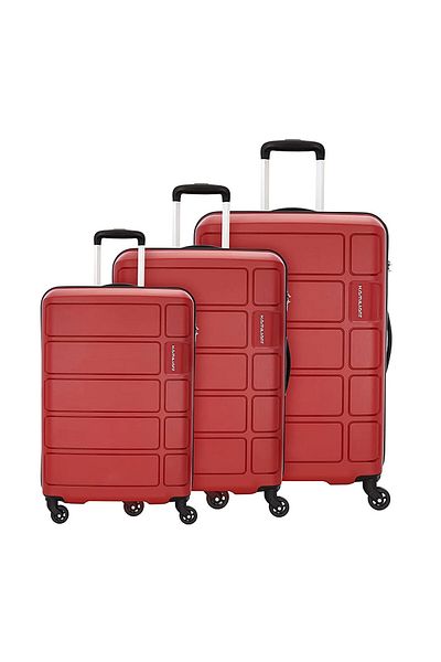 kamiliant HARRIER 3 PCS SET (55 + 68 + 79 CM) HARD Luggage RED