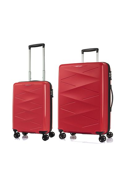 kamiliant TRIPRISM 2 PCS SET (55+79 CM) HARD Luggage RED