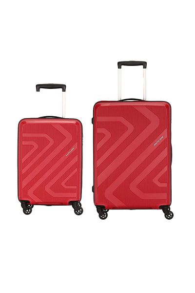 kamiliant KIZA 2 PCS SET (55 + 68 CM) HARD Luggage RED