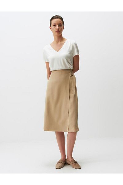 Jimmy Key Regular Waist Belted Skirt