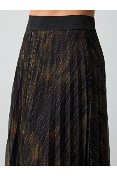 Jimmy Key Multicolor Pleated Midi Skirt