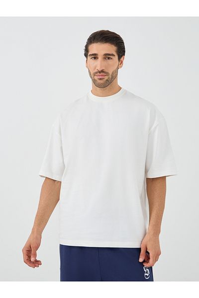 Styli Slogan Print Oversized Round Neck T-Shirt