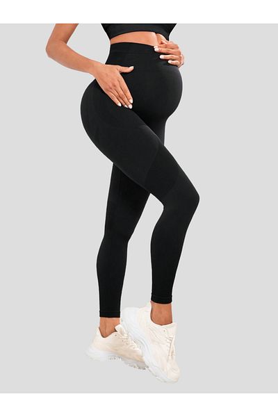 Styli Seamless Tonal Jacquard Maternity Leggings