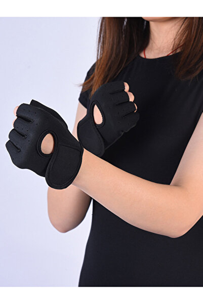 Styli Contrast Trim Peep Arm Back Weight Lifting Gloves