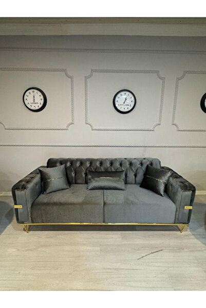 Nivora Lüpen Kanepe, 3'lu Koltuk, Salon Oturma Odasi Üçlü Kanepe (Demonte)