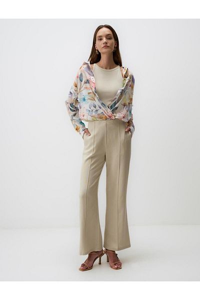 Jimmy Key Wide Leg High Waist Linen Pants