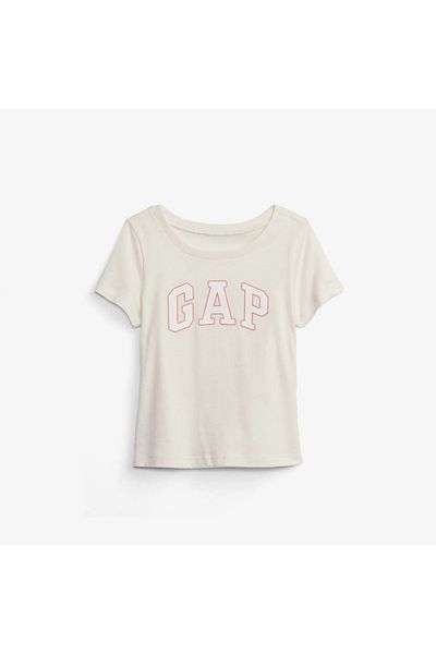 GAP gap Girl T-Shirt 459909 Ecru