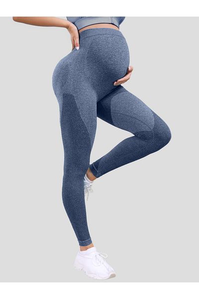 Styli Mesh Detail Maternity Leggings