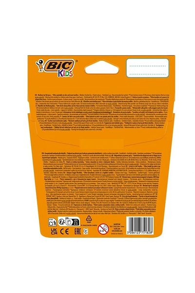Bic أقلام تلوين للأطفال بألوان الباستيل 12 قطعة - 520084