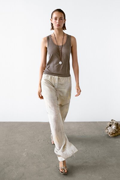 Massimo Dutti Dikiş detaylı bisiklet yaka top