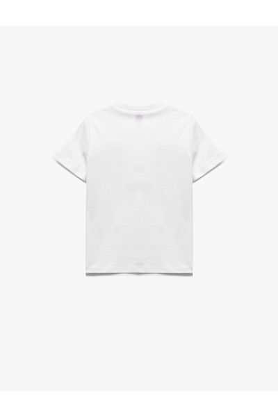 Koton Short Sleeve Crew Neck Cotton Printed T-Shirt