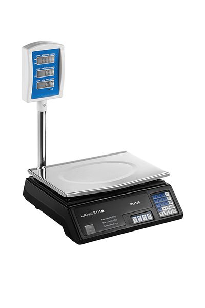 Lawazim Digital Electronic Weighing Scale - 40kg/2g, LCD Price Computing, Memory Slots & BS Plug