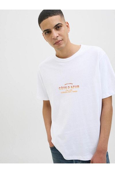 Jack & Jones Slogan Print Short Sleeve T-Shirt
