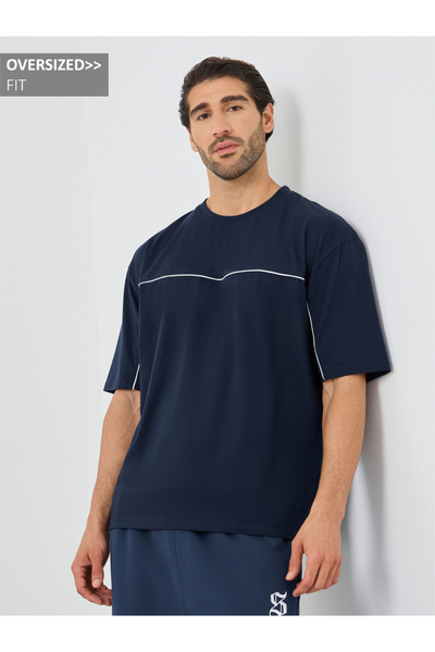 Styli تي شيرت كبير الحجم مع خياطة داخلية