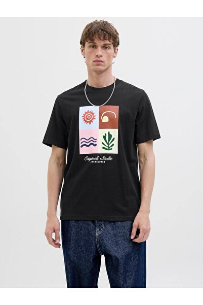 Jack & Jones تي شيرت بأكمام قصيرة وطبعة جرافيكية