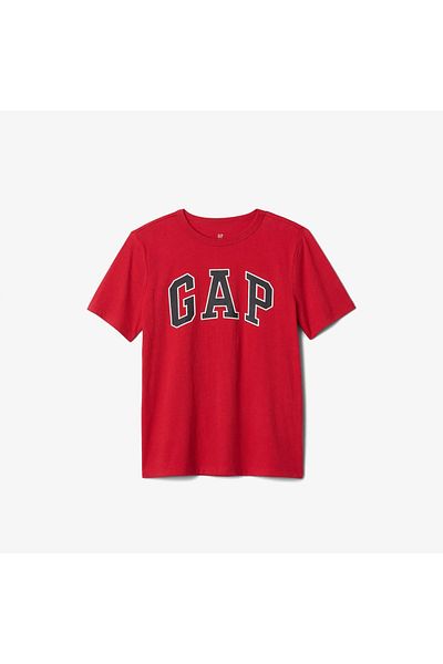 GAP تي شيرت أحمر للأطفال بشعار